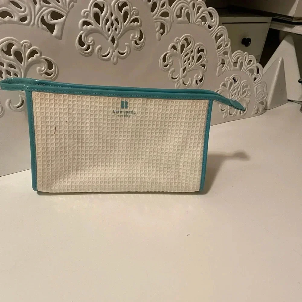 Kate Spade large gorgeous new condition make up bag very clean inside